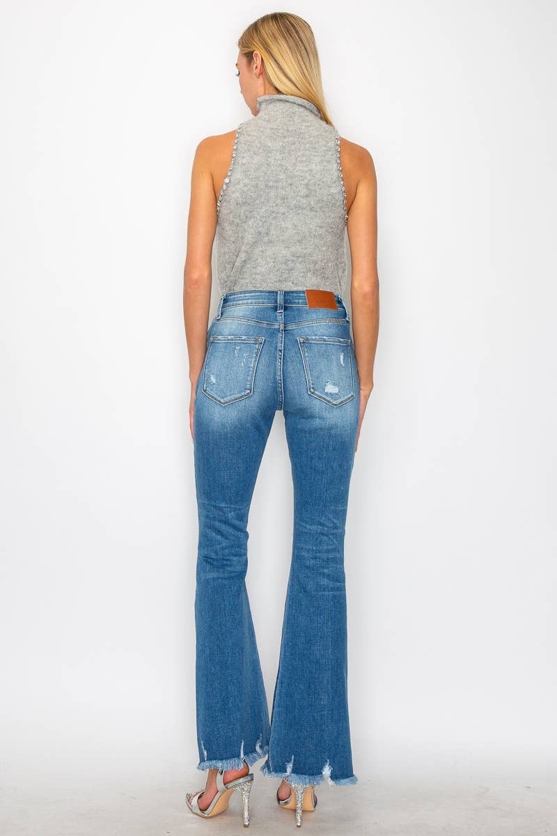 HIGH RISE FLARE JEANS