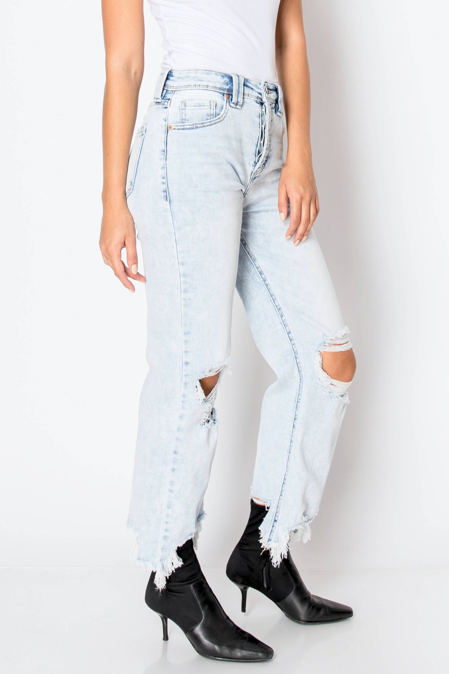 TUMMY CONTROL HIGH RISE MODERN WIDE JEANS