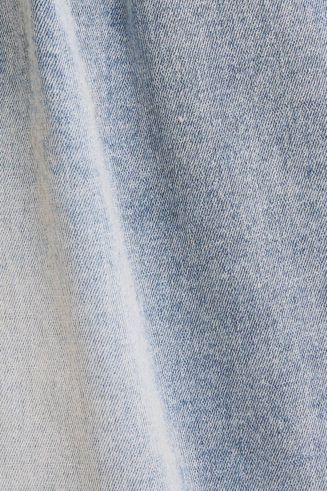 Pleated Wide Leg Denim