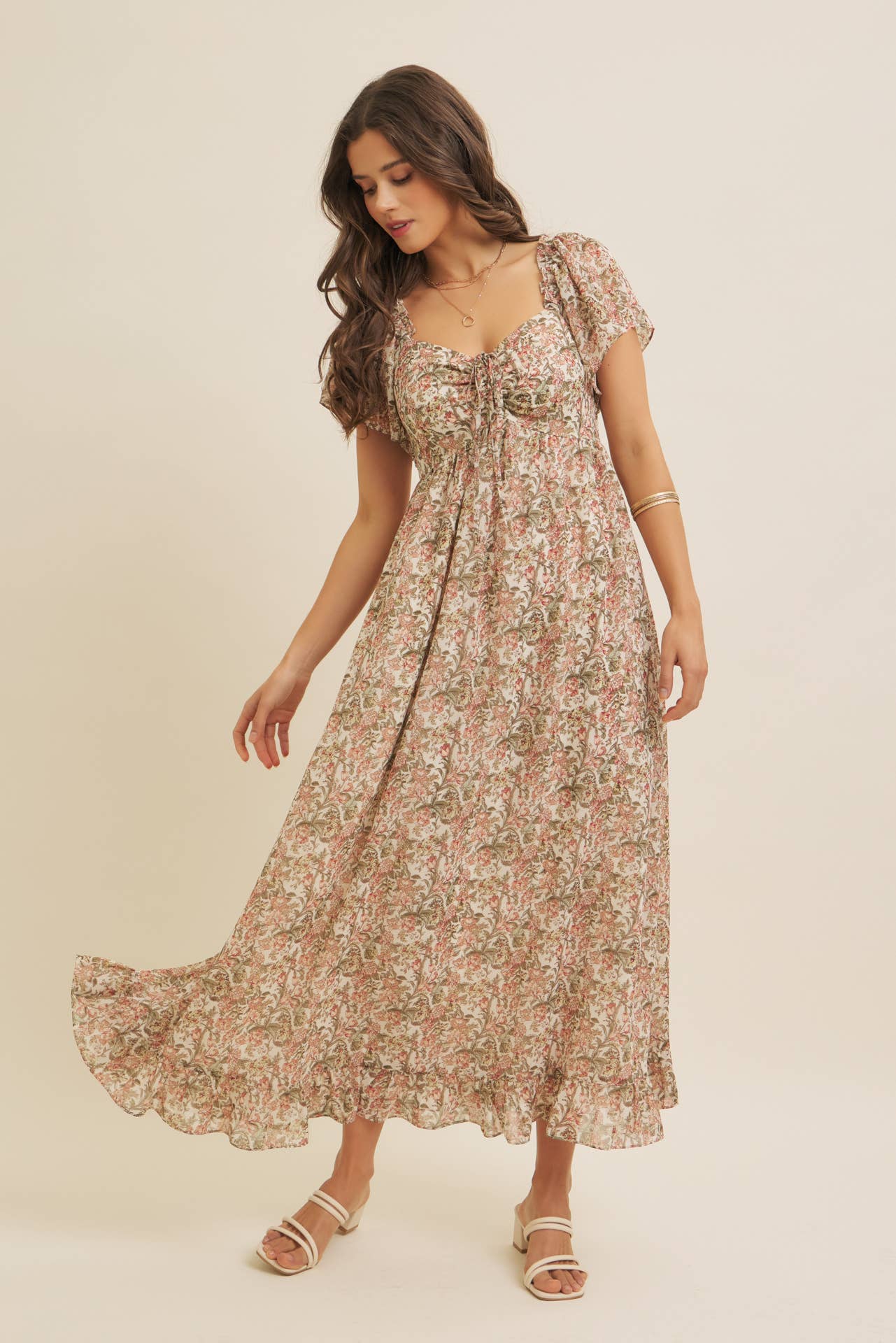 Flutter Maxi Sleeve Dress