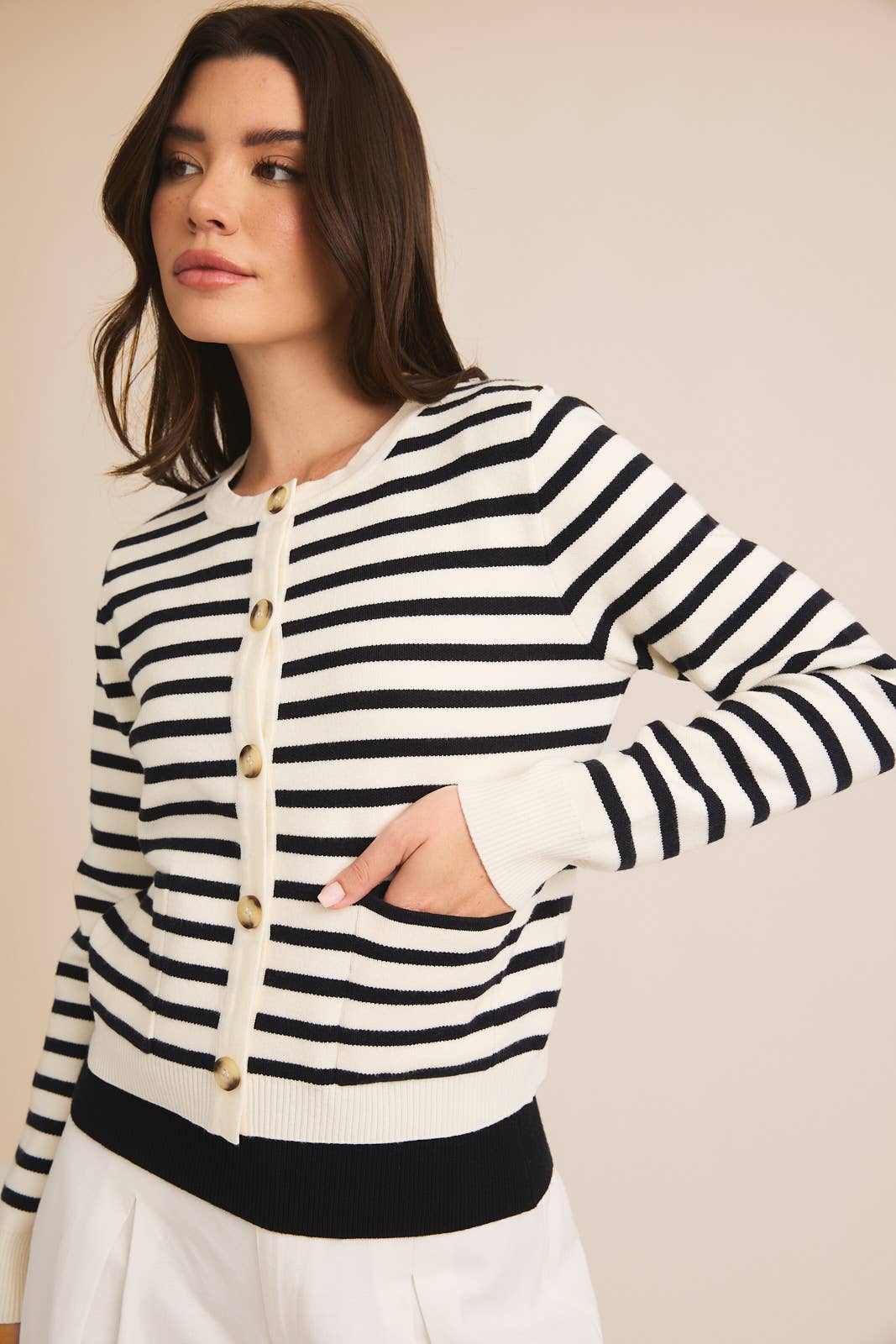 Cassie Striped Cardigan