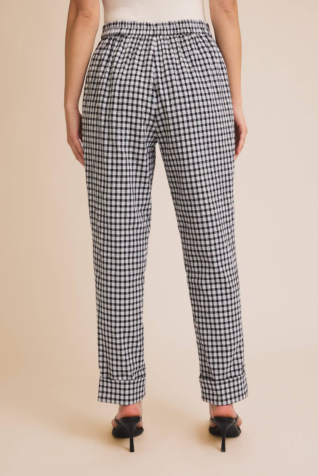 Gingham Trouser Pants
