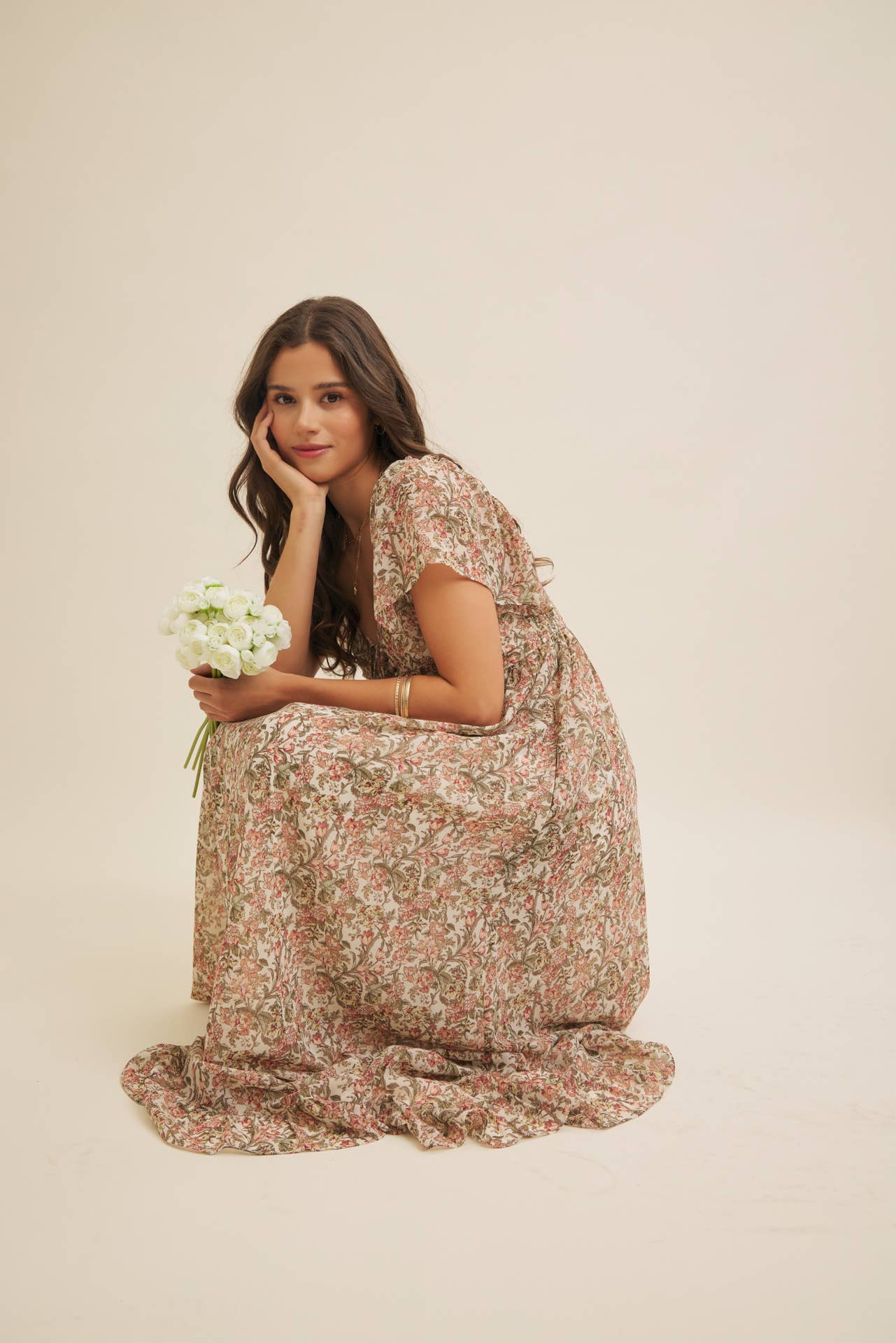 Flutter Maxi Sleeve Dress