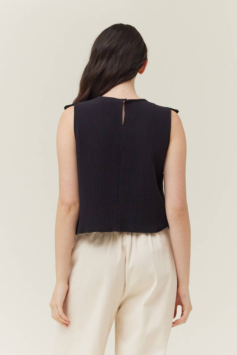 Charlotte Crochet Trim Top - NYC
