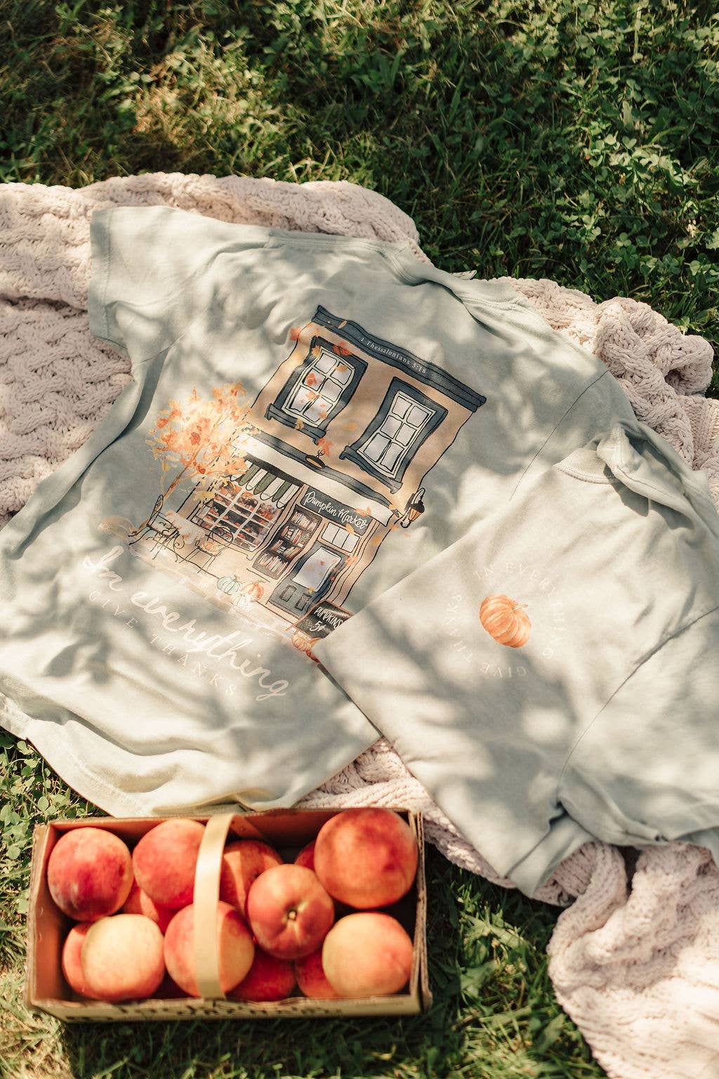 Pumpkin Market In Everything Give Thanks Graphic Tee