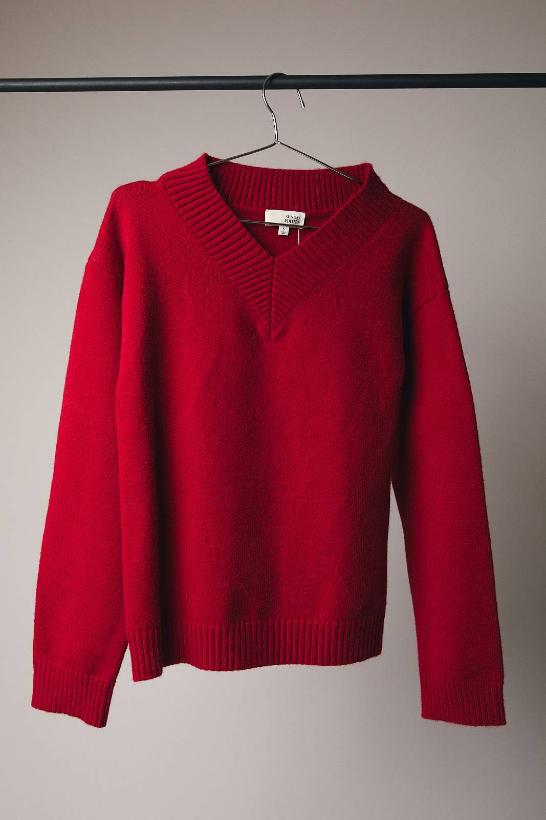 Eliza Wrapped in Red Sweater