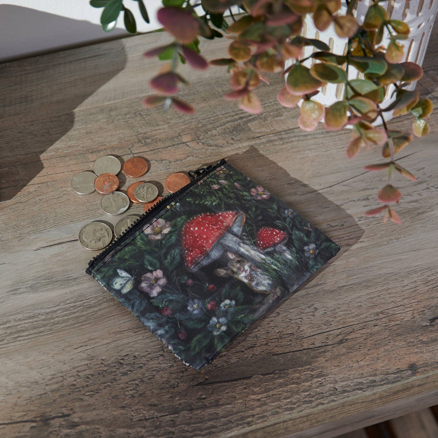 Woodland Mouse Zipper Wallet