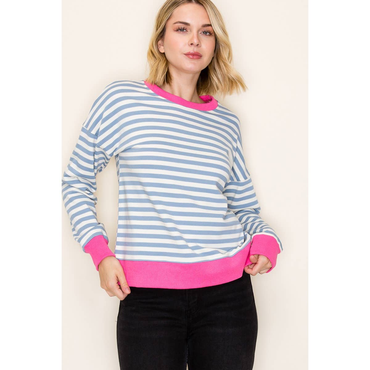STRIPED SWEATSHIRT