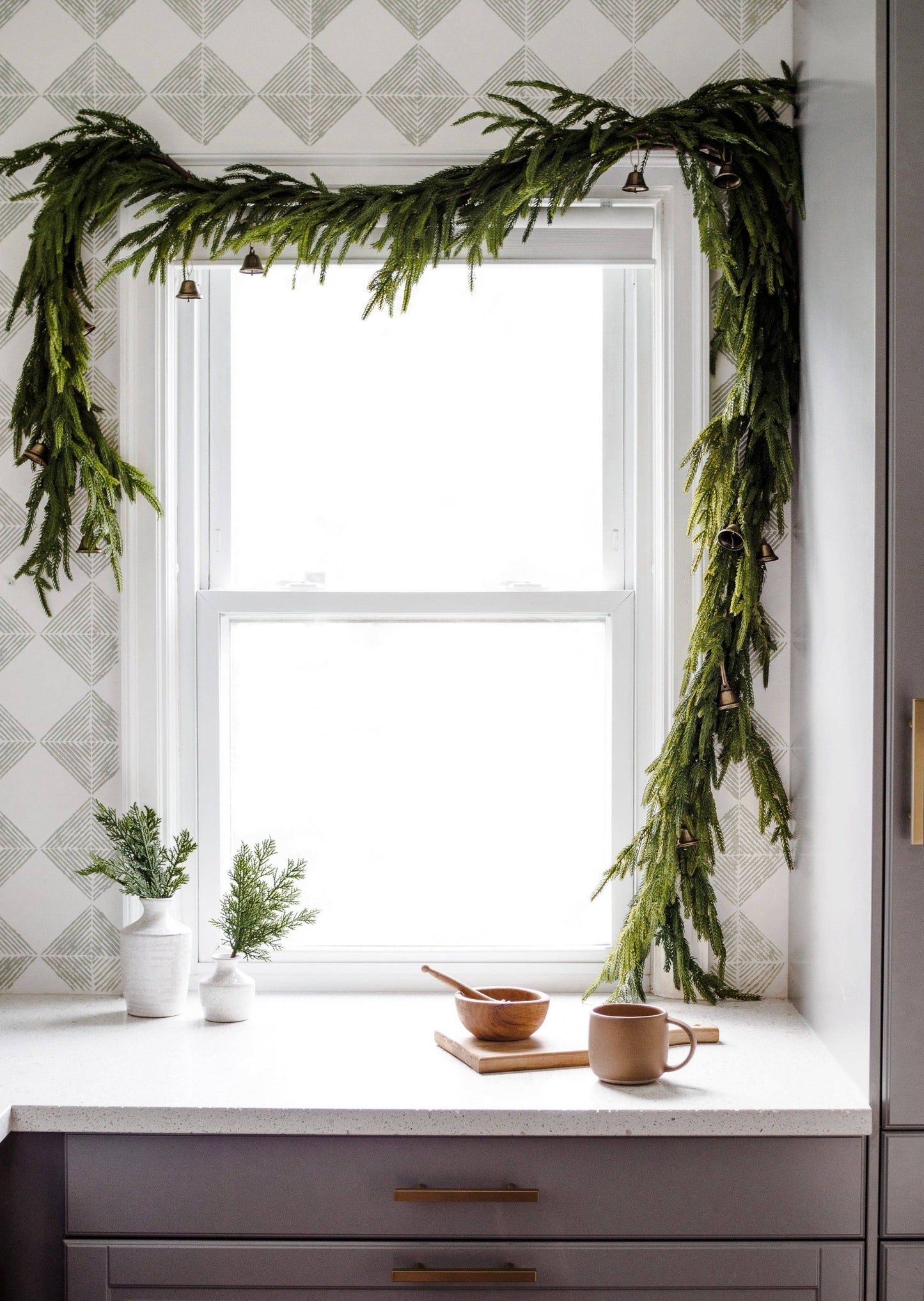 Real Touch Norfolk Pine Garland - 60"