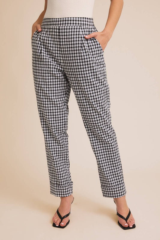 Gingham Trouser Pants