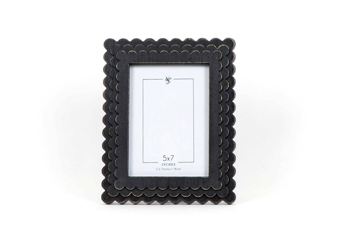 Black Scallop Frame 5x7