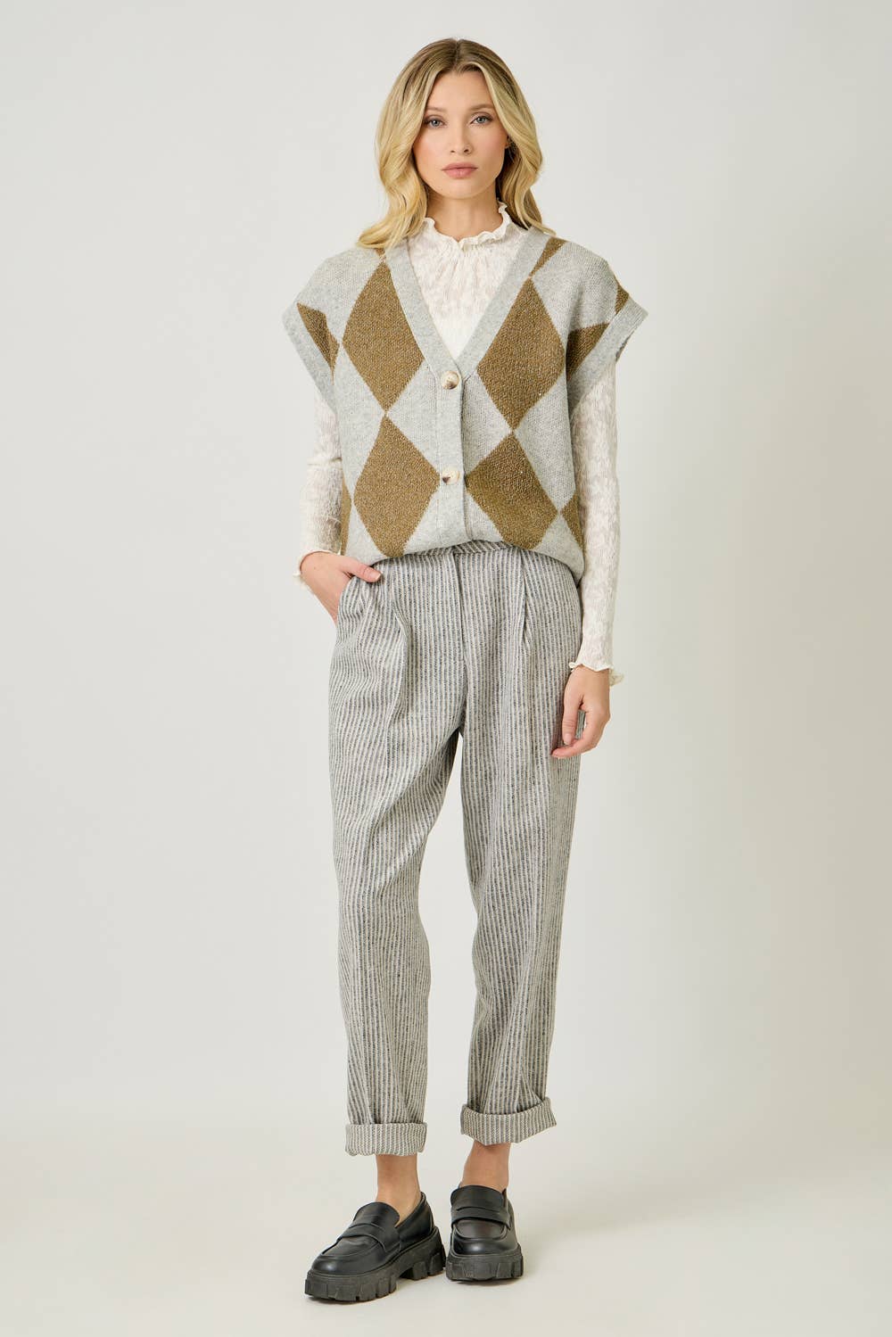 61140 Argyle Sweater Vest