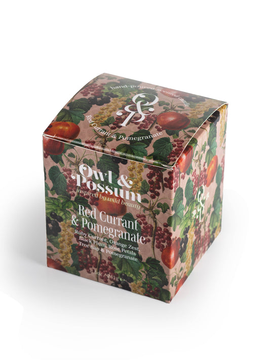 RED CURRANT & POMEGRANATE Scented Natural Wax Candle 