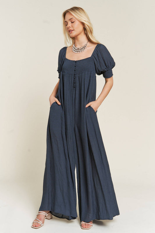 Janna Smocked Jumpsuit