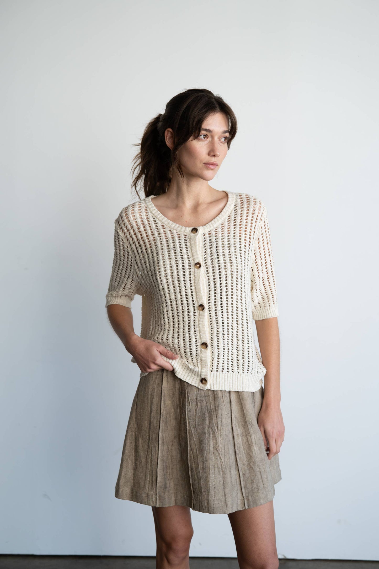 Vintage Cotton Crochet Cardigan