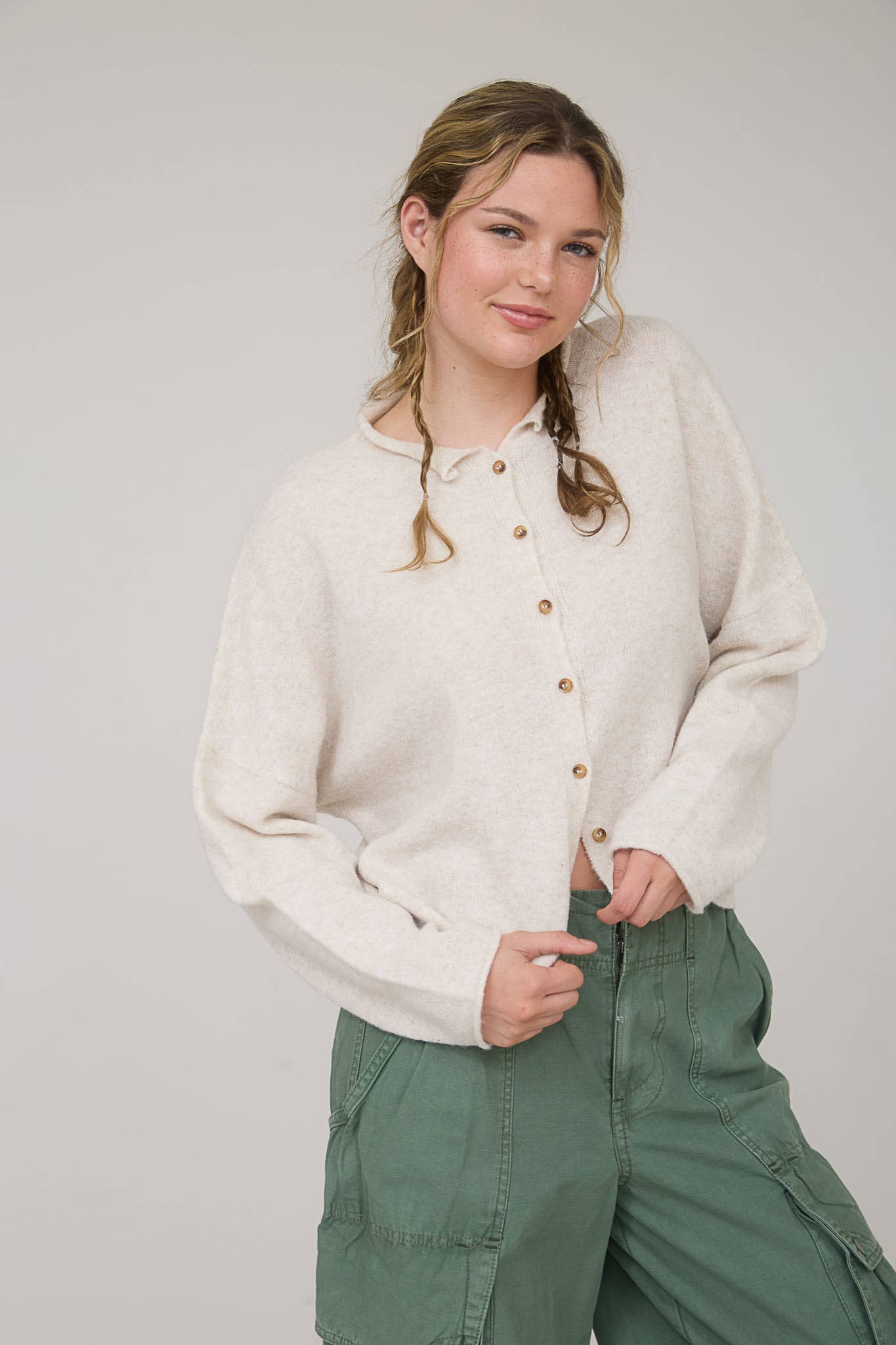 Lightweight Button Down Cardigan