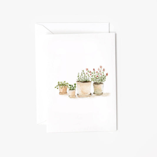 Herbs mini notecard by Emily Lex