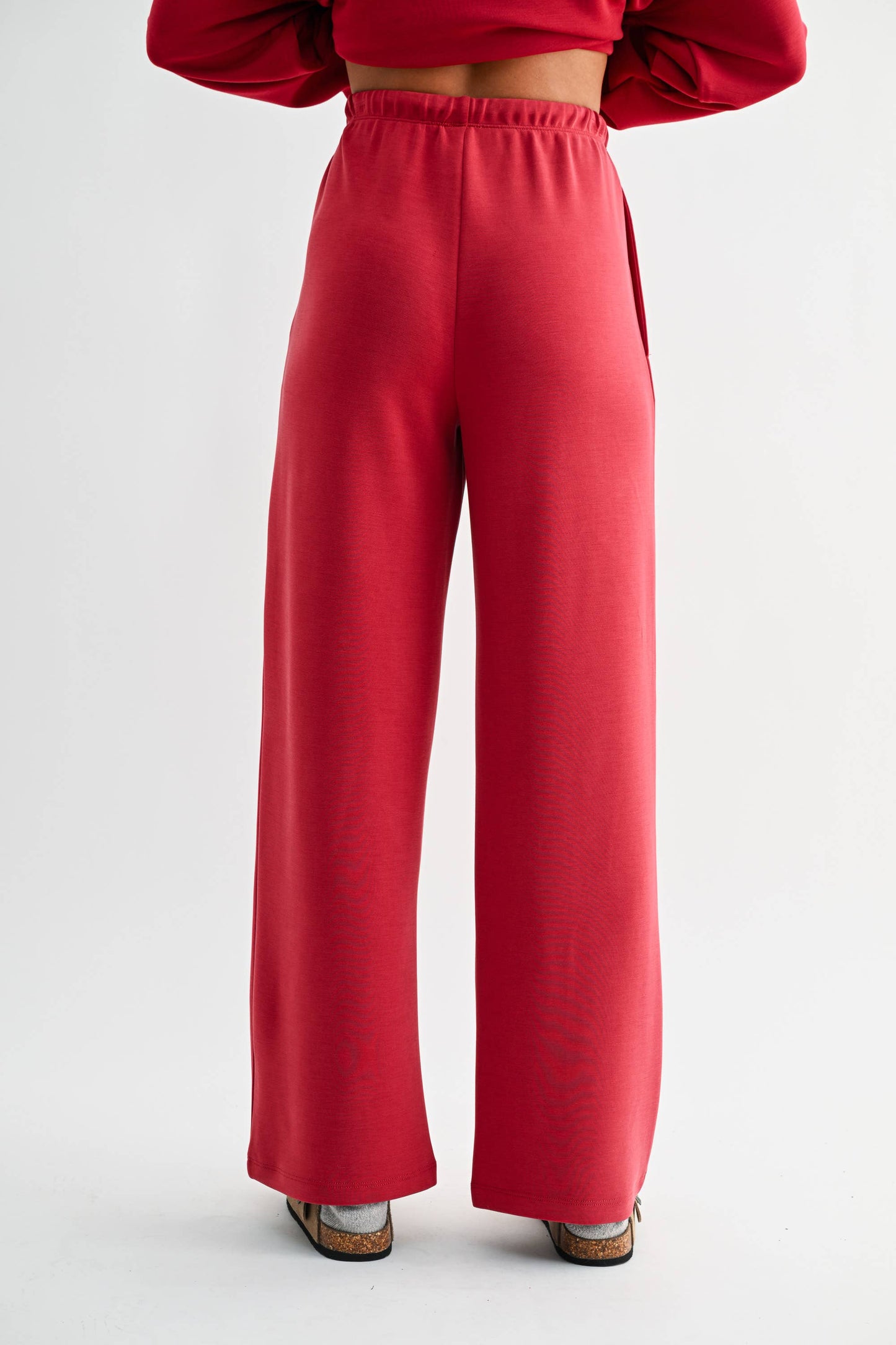 Simple Scuba Wide-Leg Pant