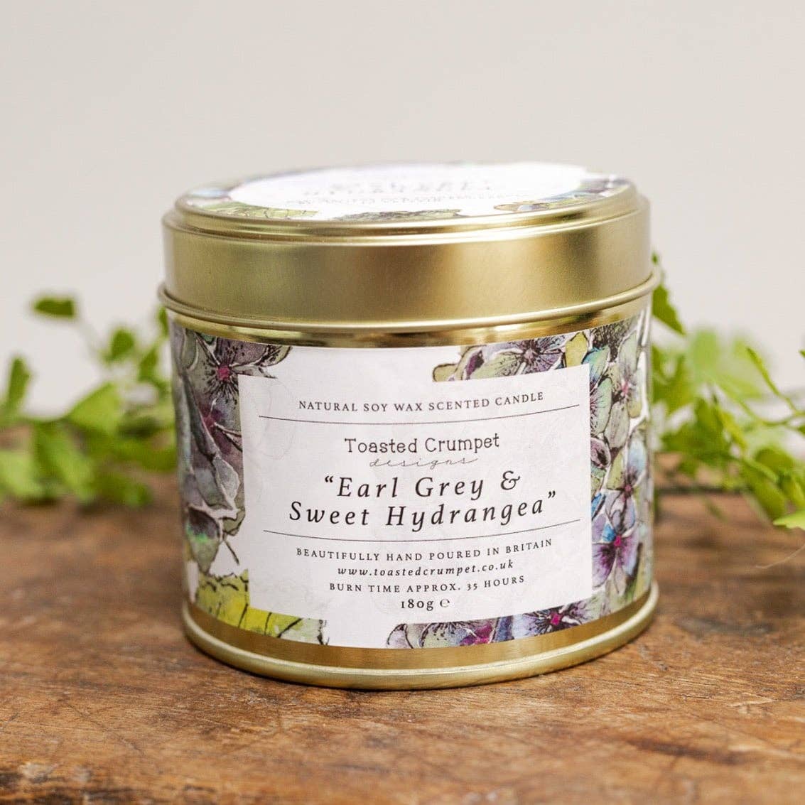 Earl Grey & Sweet Hydrangea Candle