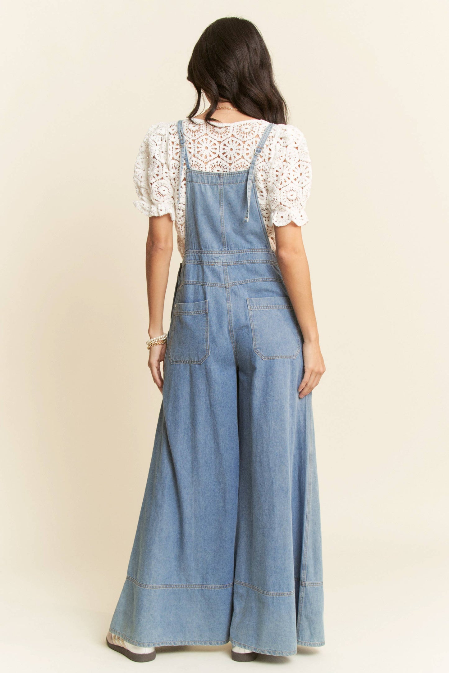 Kaia Washed Denim Overalls
