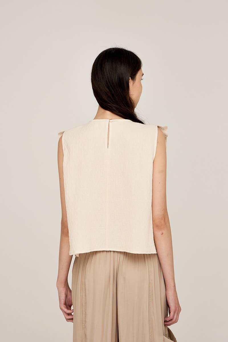 Charlotte Crochet Trim Top - NYC