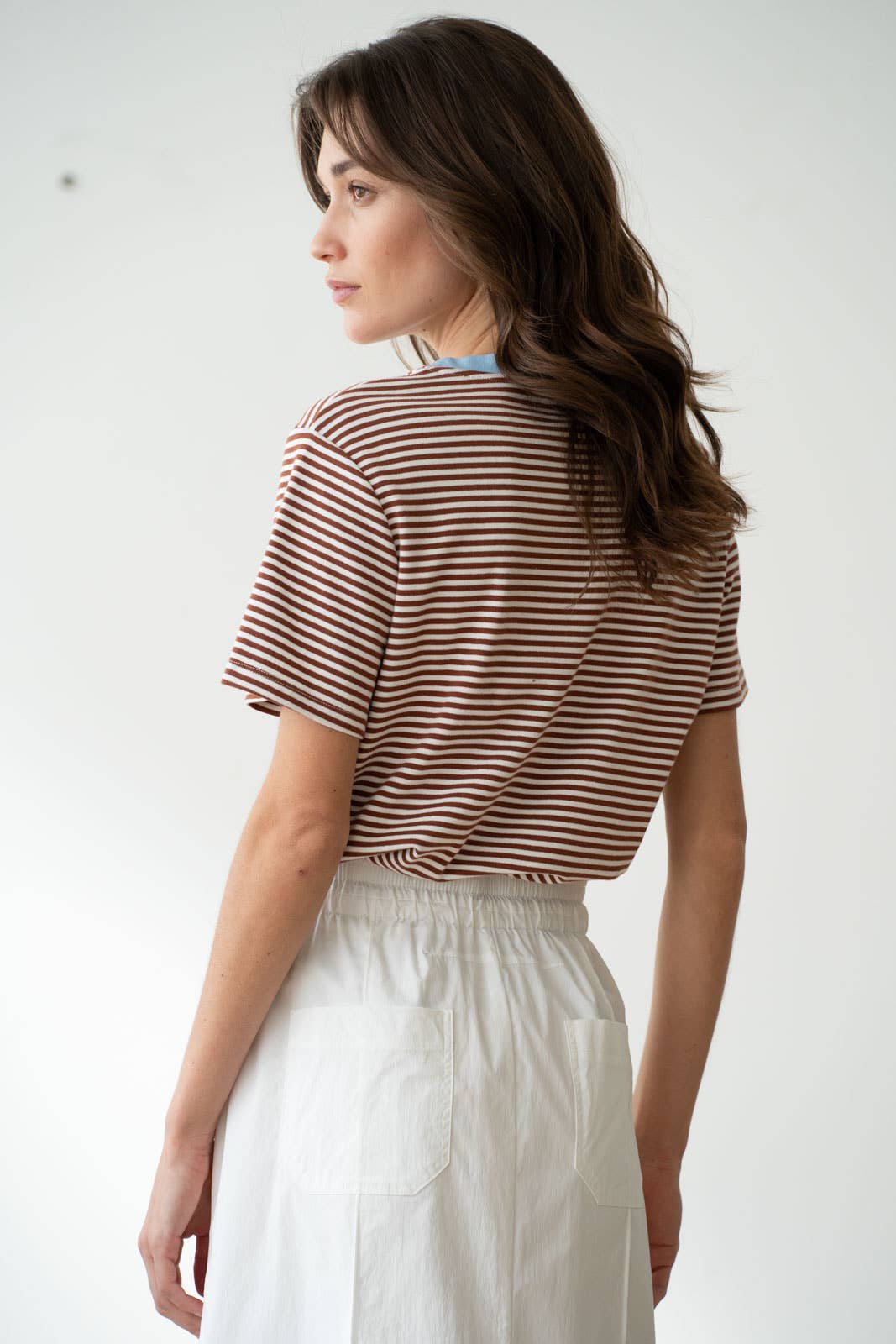 Contrast Striped Top