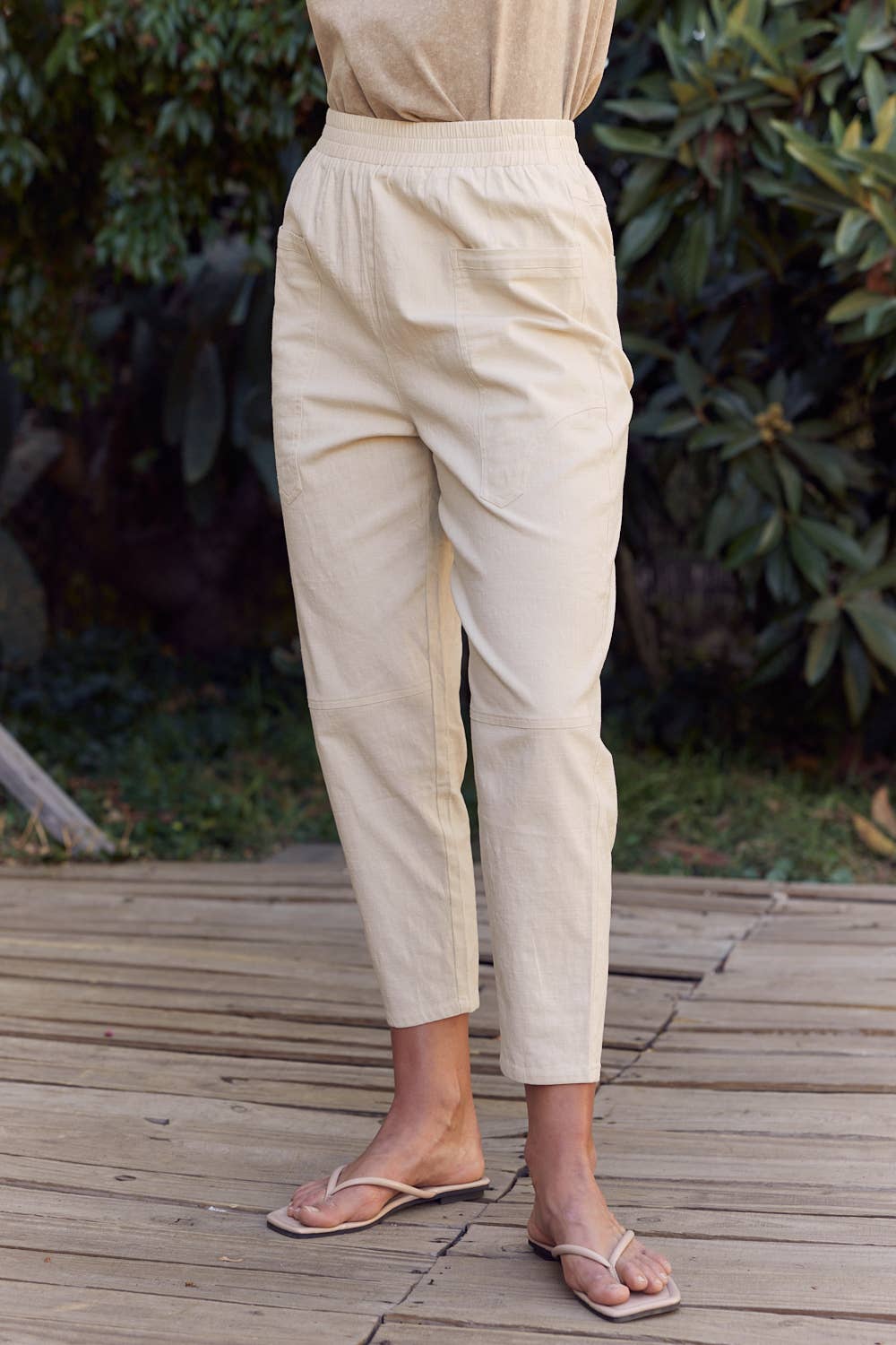 Linen Cropped Pants