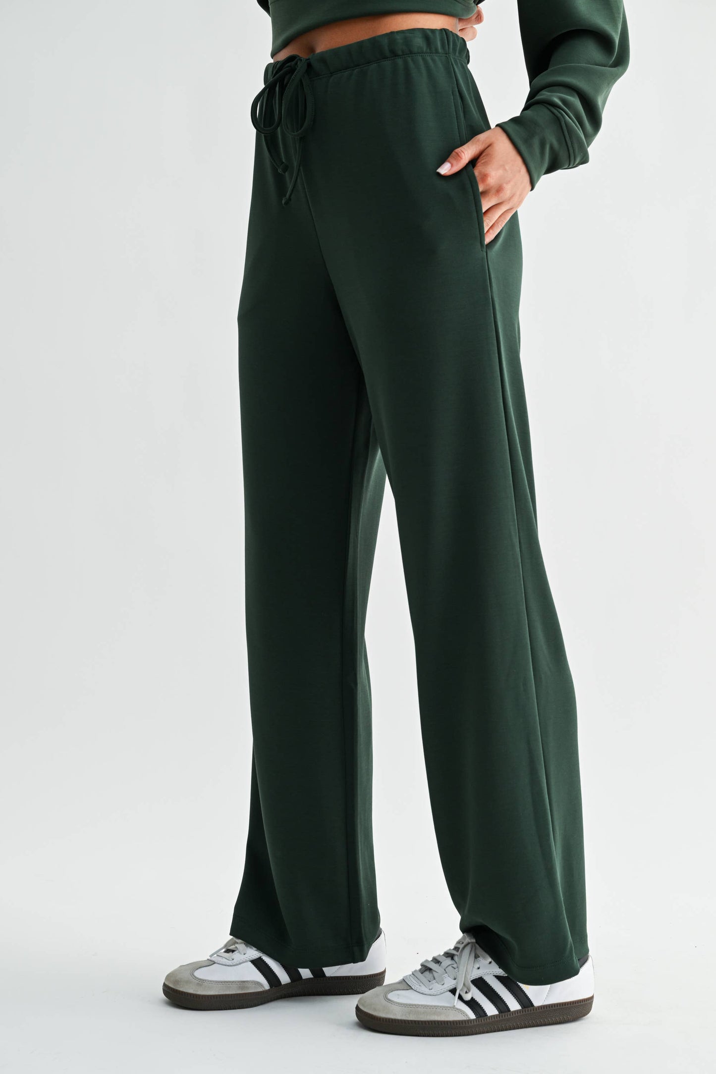 Simple Scuba Wide-Leg Pant