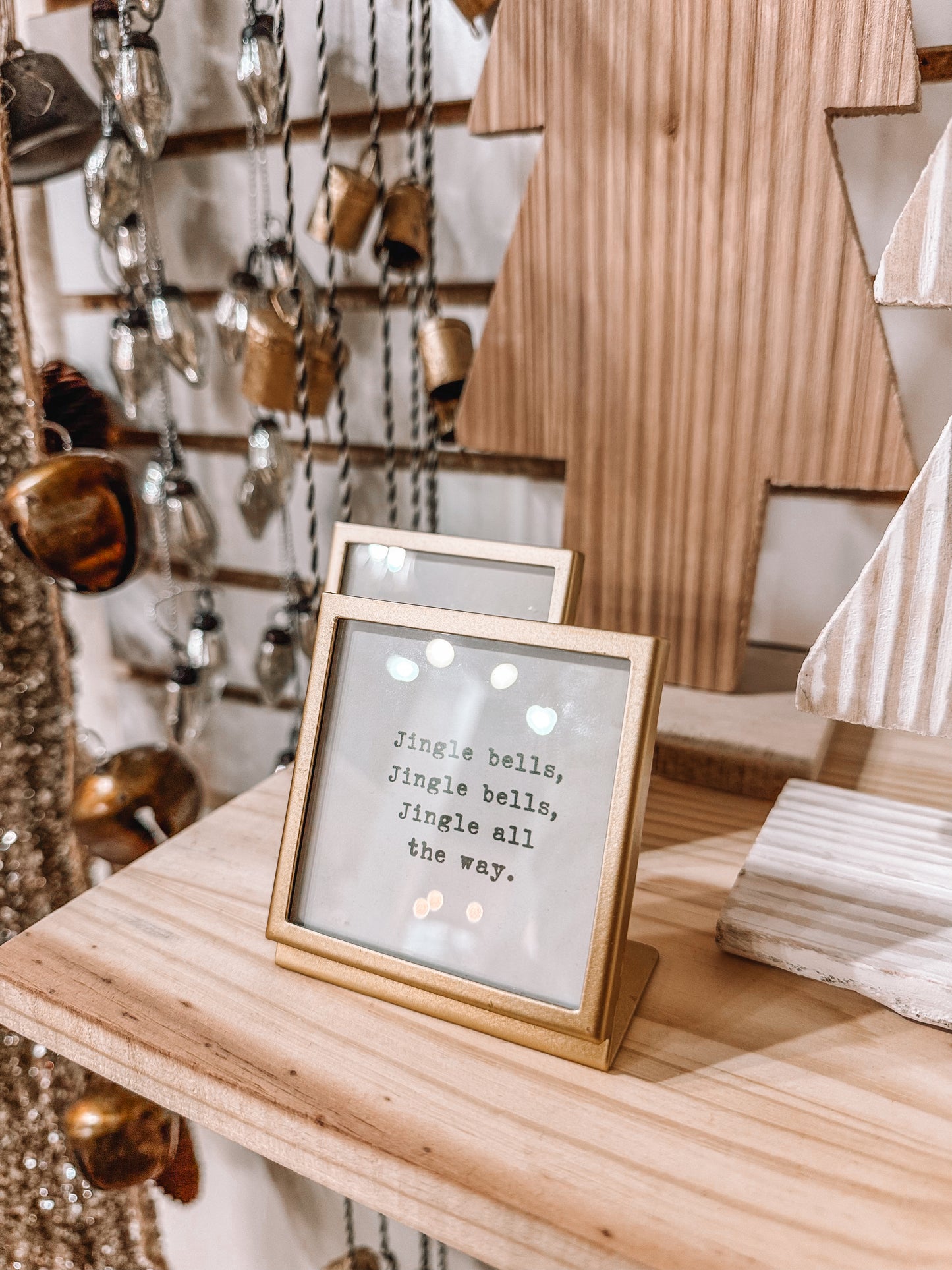 3” Metal Frame with Christmas Saying