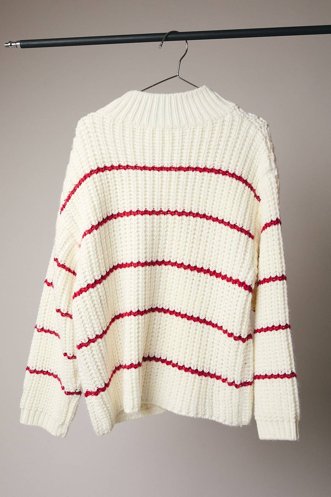 Mock Neck Slouchy Cardigan