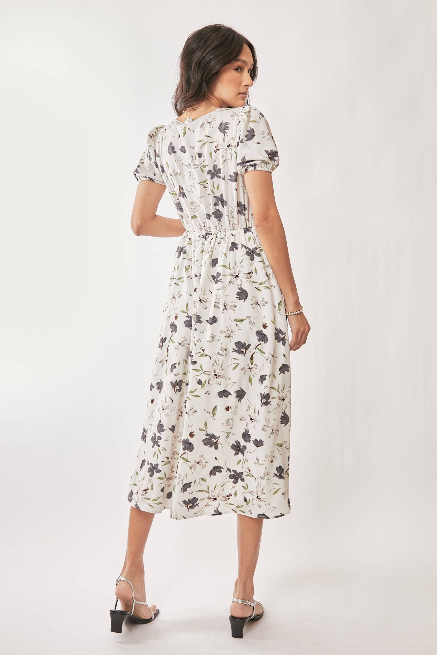 Sasha Floral Midi Dress