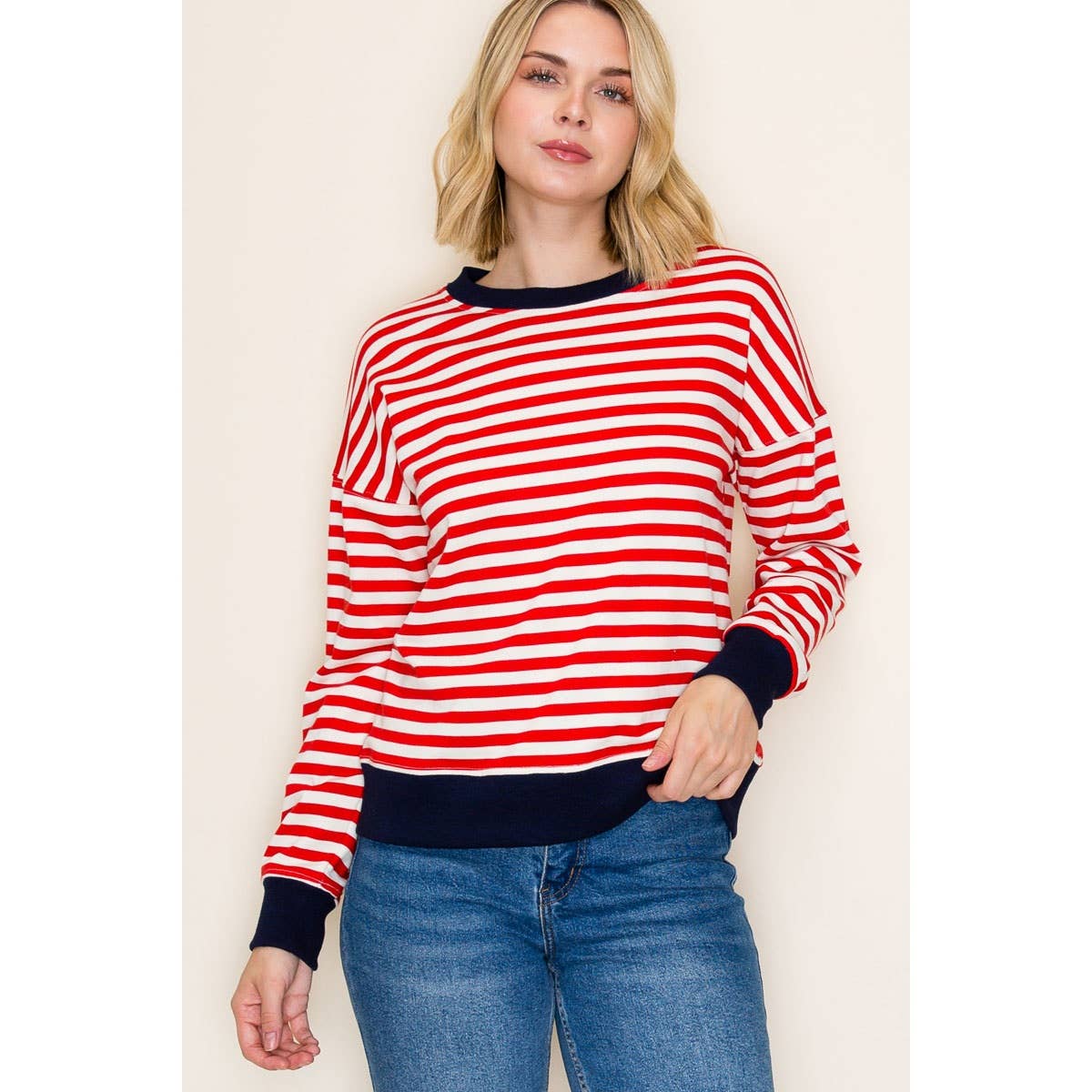 STRIPED SWEATSHIRT