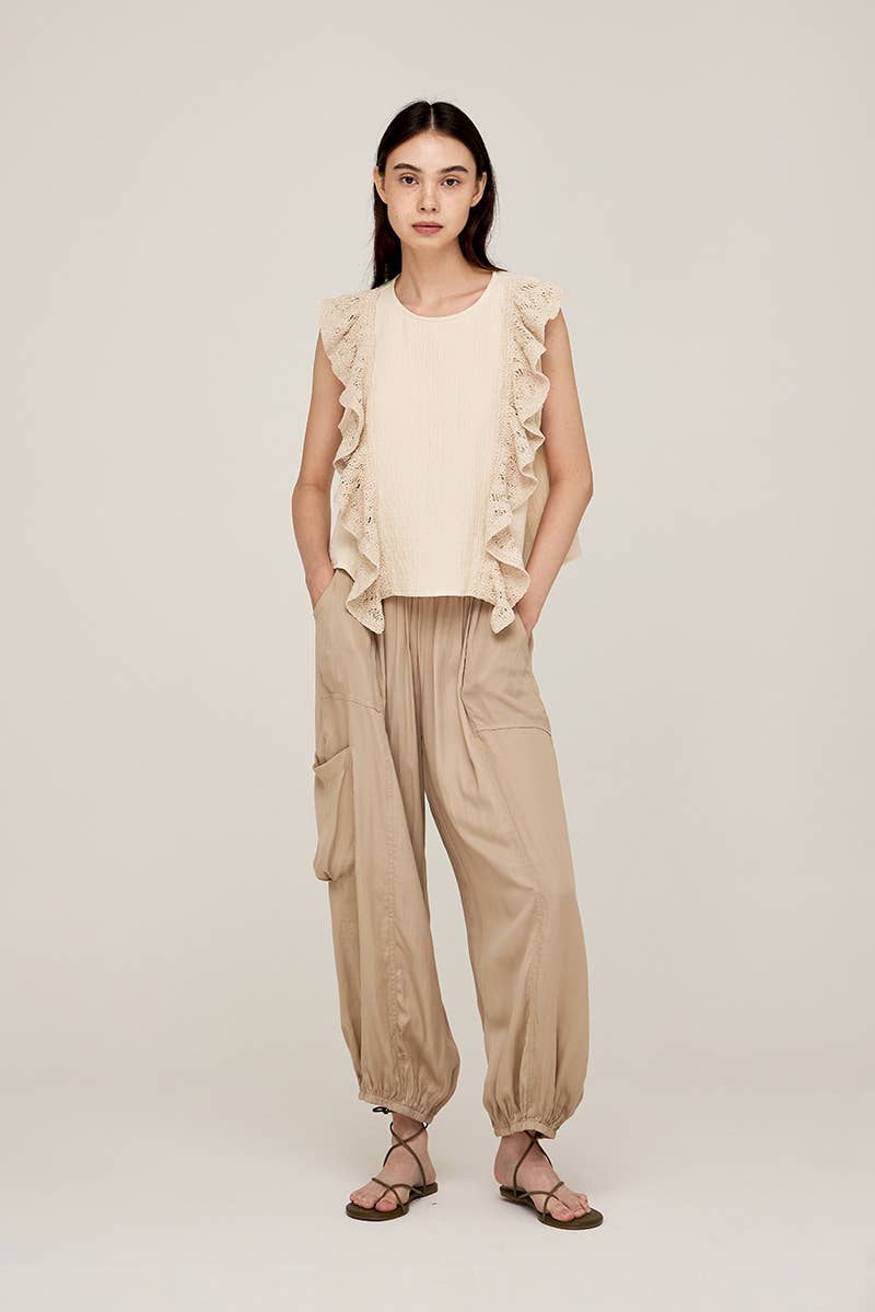 Charlotte Crochet Trim Top - NYC