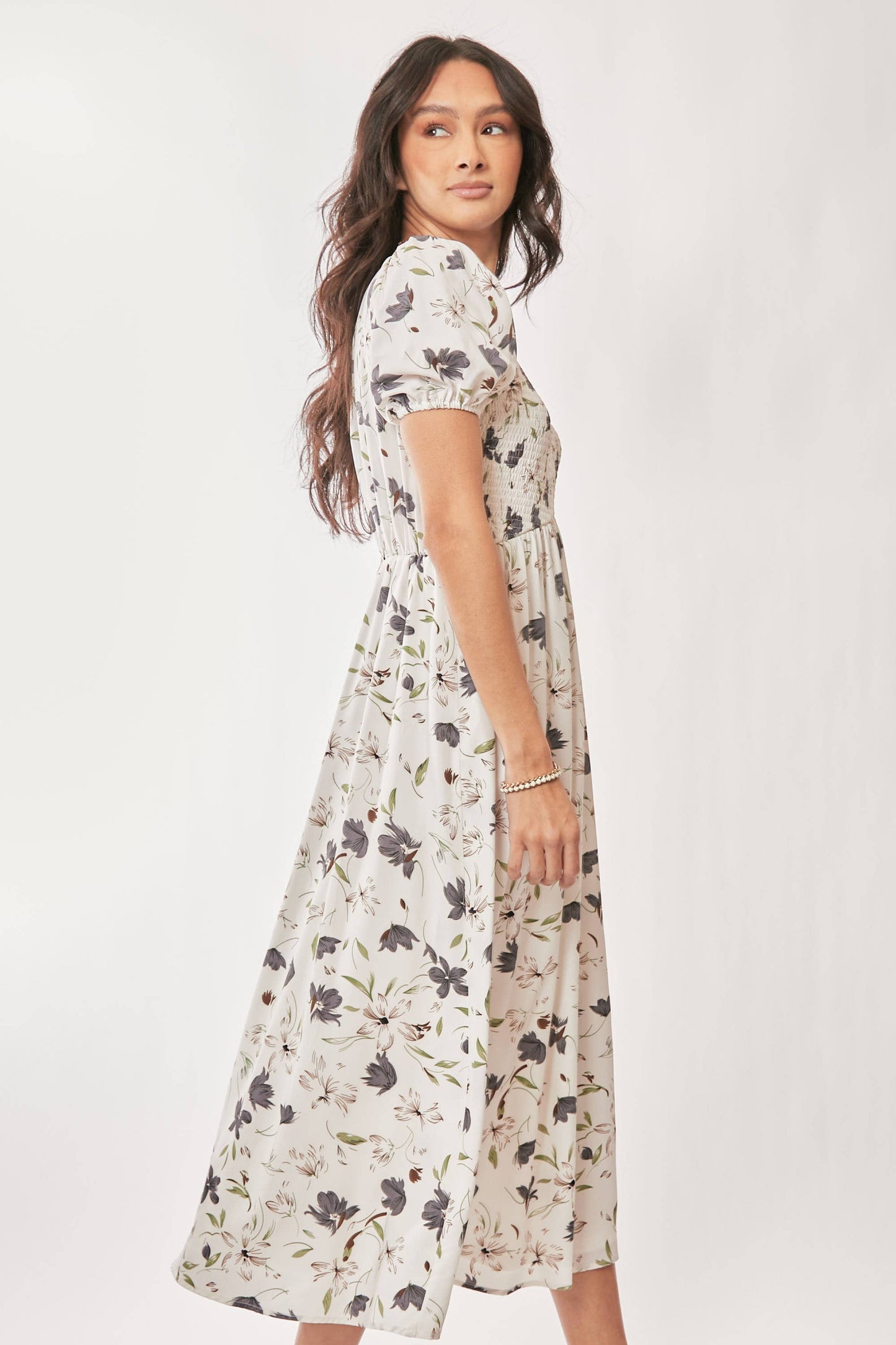 Sasha Floral Midi Dress