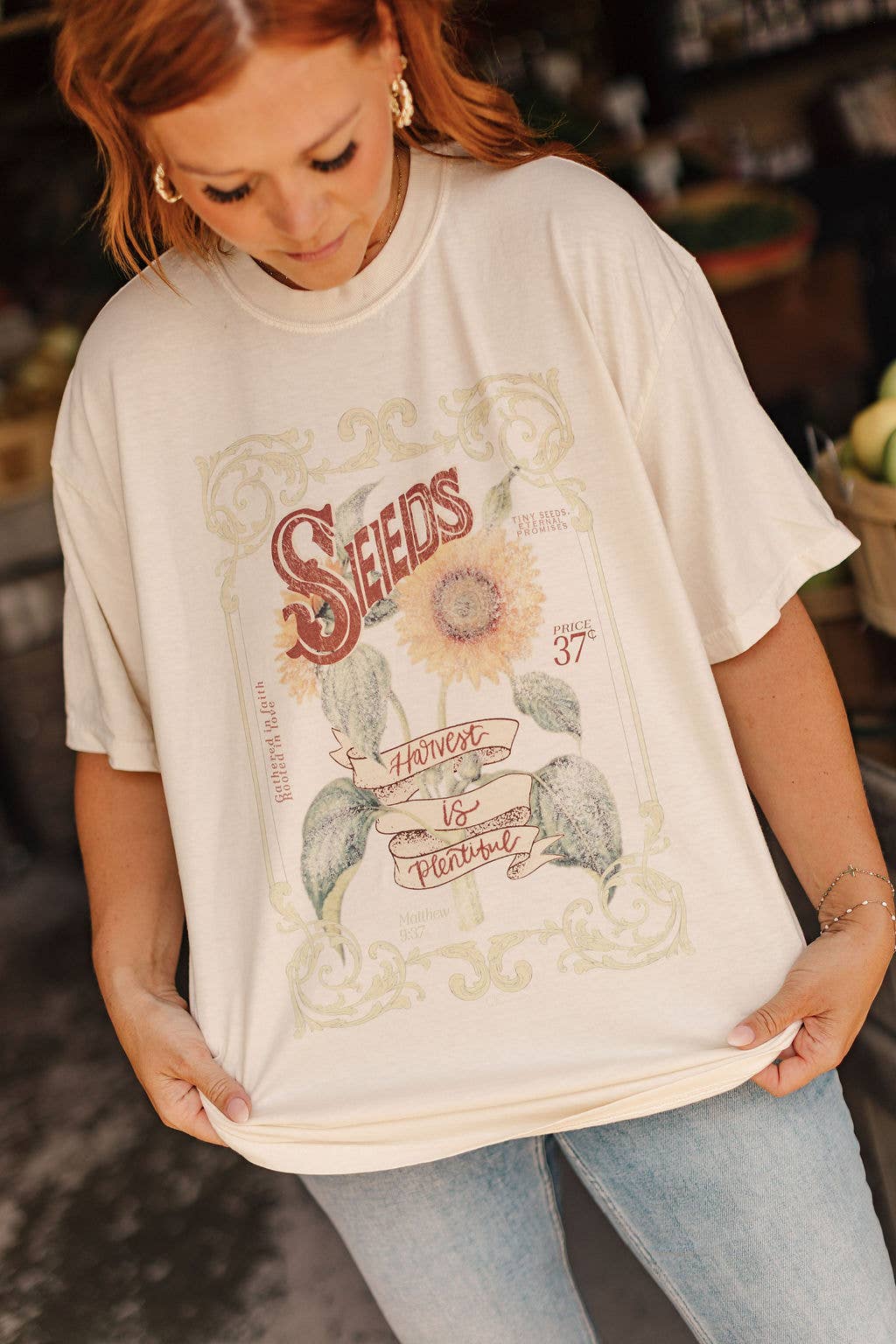 Seed Packet Sunflower Graphic Tee