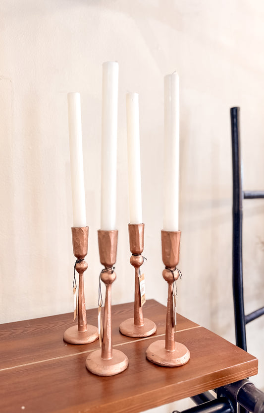 Hand Forged Copper Taper Holder