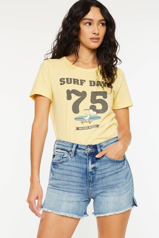 OPEN PACK HIGH RISE DENIM SHORTS-KC9212M-N