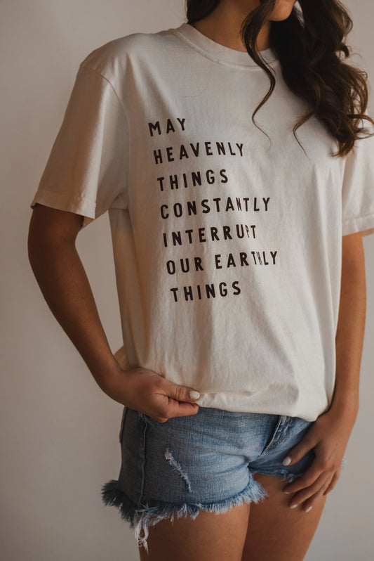 Heavenly Things Tee - Ivory