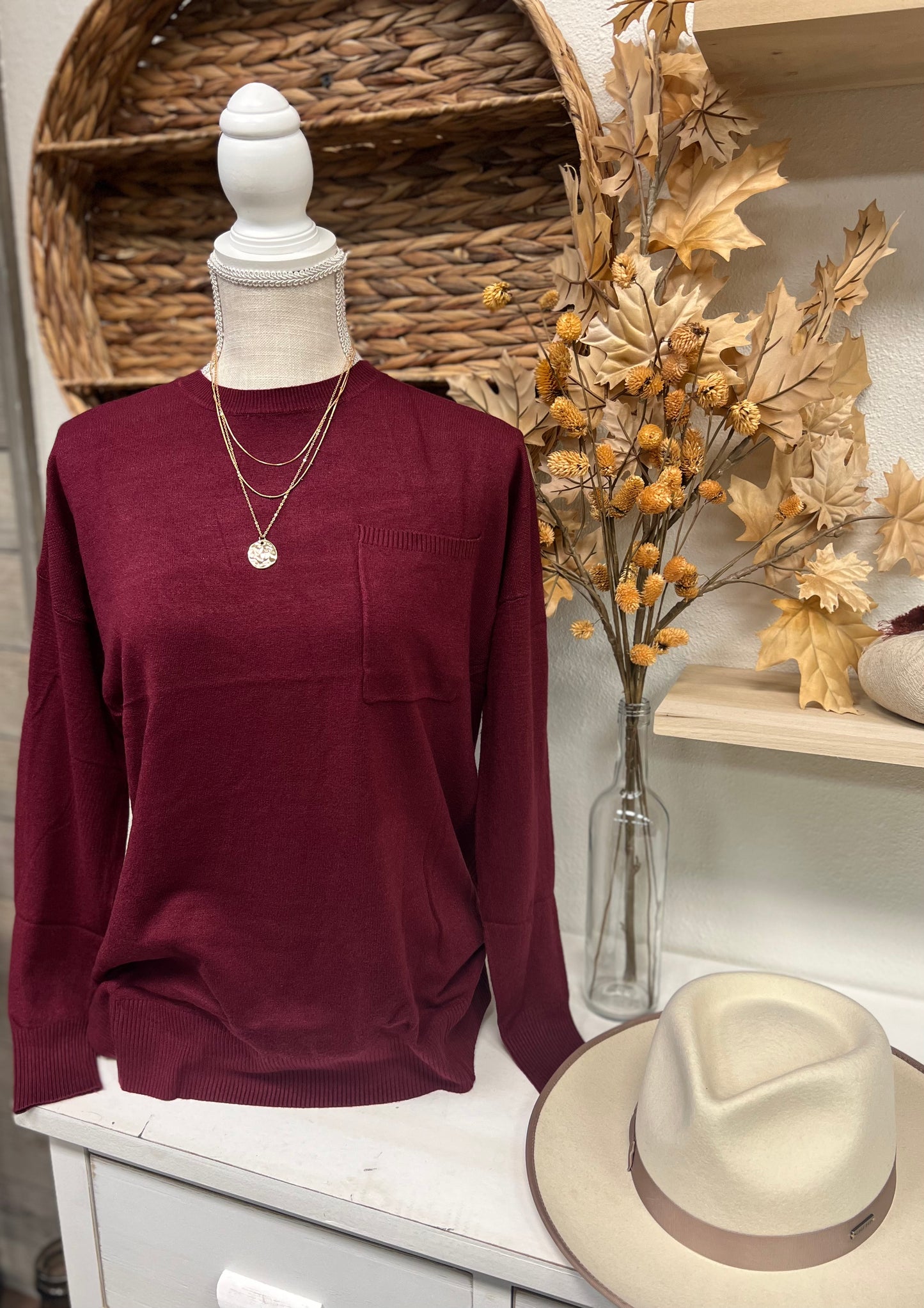 Maizey Sweater in Mulberry