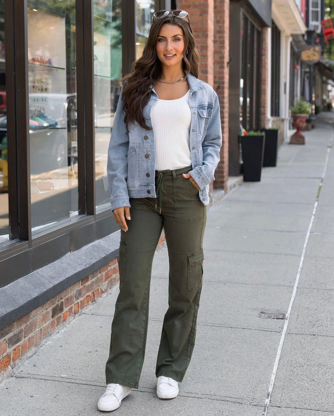 Sueded Twill Cargo Pants