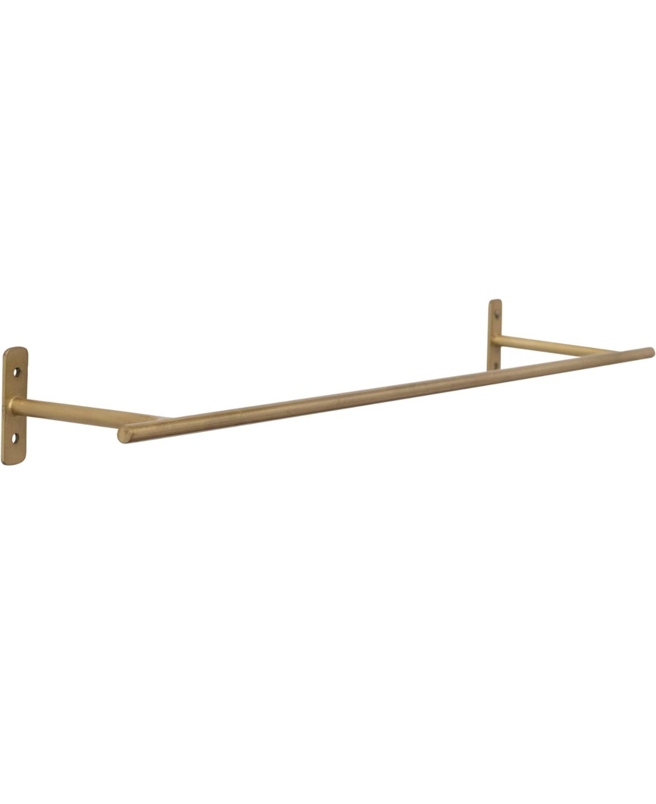 Metal Wall Rod 24” Brass Finish