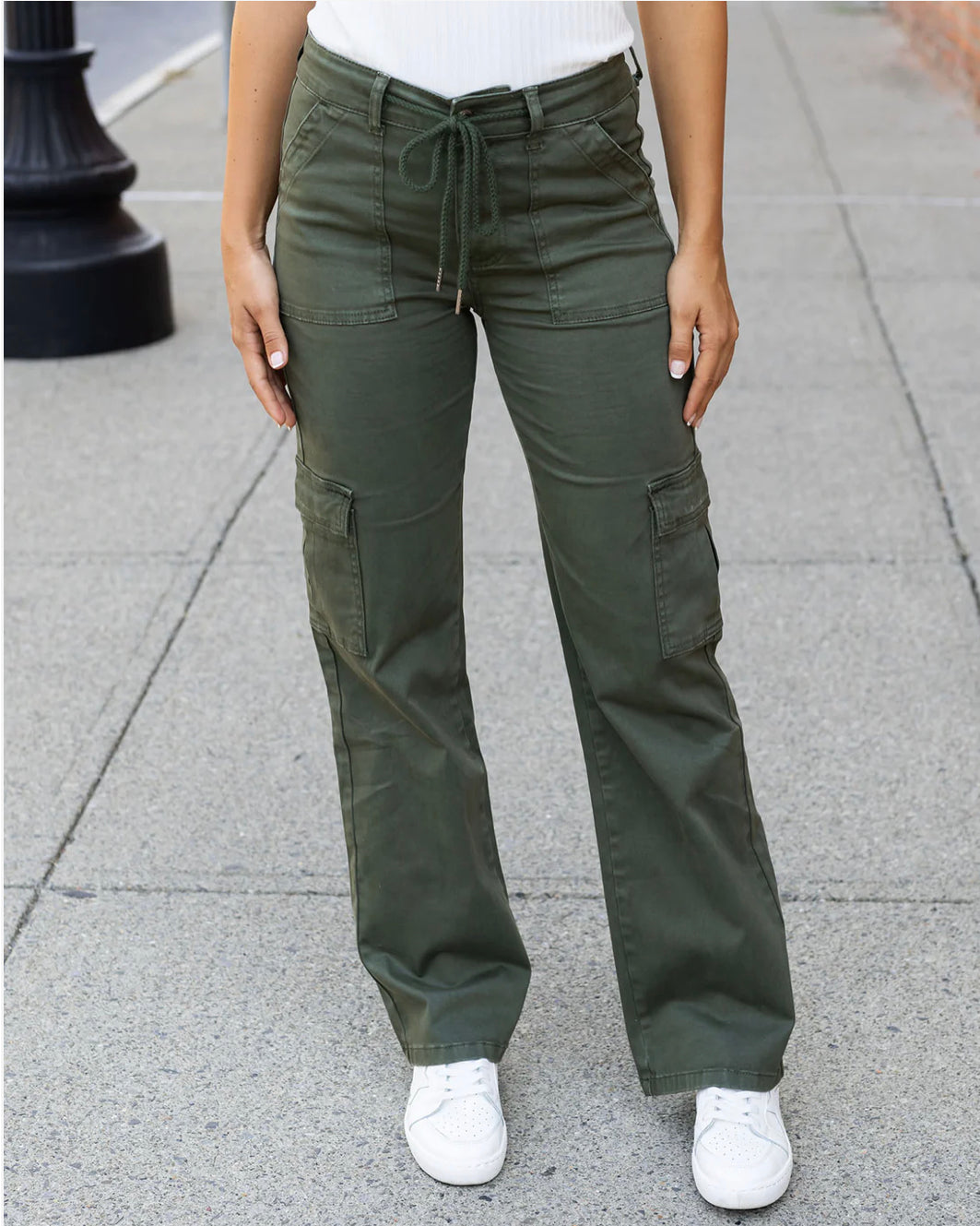 Sueded Twill Cargo Pants