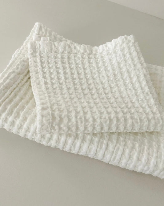 Organic Cotton Waffle Face Cloth