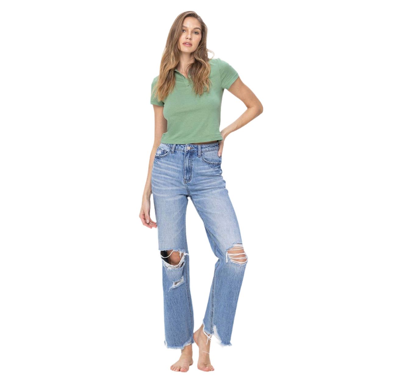 Vervet 90s Vintage Flare Denim