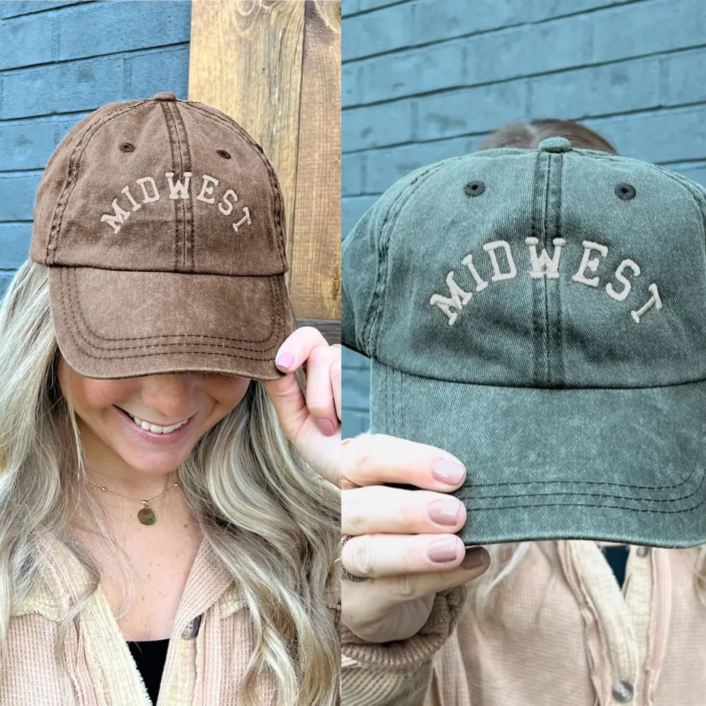 Midwest Embroidered Hat • 2 Color Options Mo