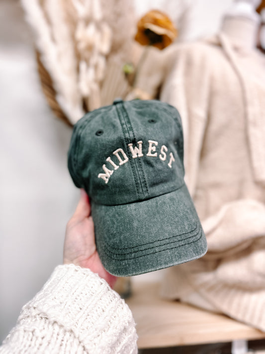 Midwest Embroidered Hat • 2 Color Options Mo