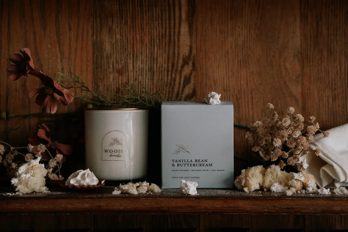 Vanilla Bean & Buttercream | Gold Lid Candle & Boutique Box