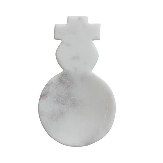 Marble Spoon Rest Snowman