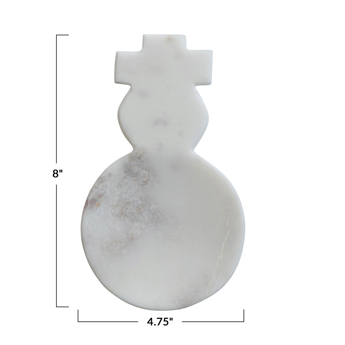 Marble Spoon Rest Snowman
