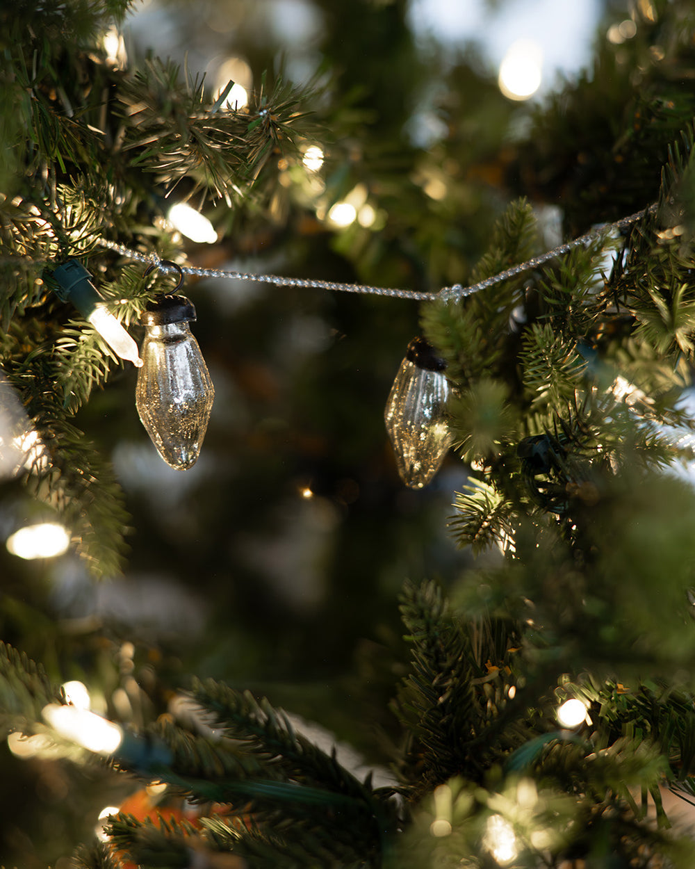 Mercury Glass Silver Garland